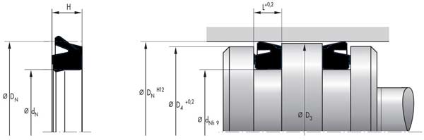 Phớt piston NAP 210 Phớt piston NAP 210