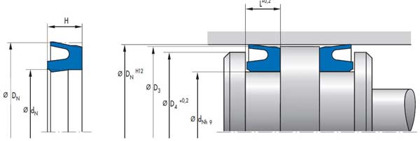 Phớt piston NAP 300 Phớt piston NAP 300