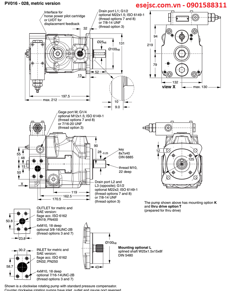 Bơm piston Parker PV23
